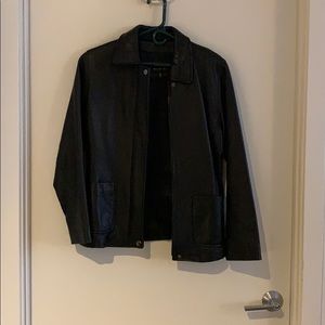Black Leather Women’s Jacket Braetan